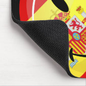 Lächelnde Flagge Spaniens Mousepad (Ecke)