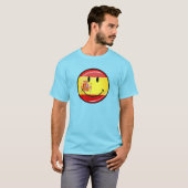 Lächelnde Flagge Spaniens T-Shirt (Vorne ganz)