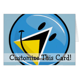 Lächelnde Flagge von Saint Lucia