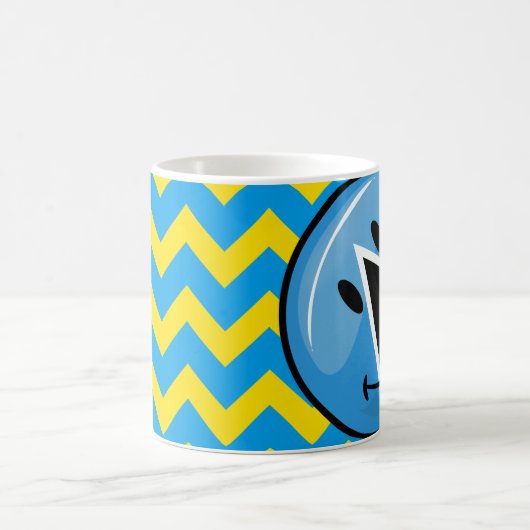 Lächelnde Flagge von Saint Lucia Kaffeetasse (Mittel)