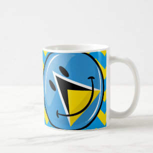 Lächelnde Flagge von Saint Lucia Kaffeetasse