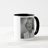 Lächelnde Frau Tasse (VorderseiteRechts)