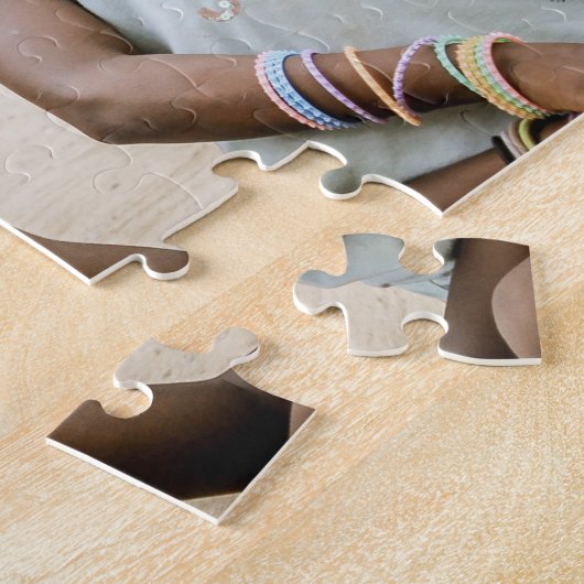 Lächelnde Freunde afrikanischer Mädchen Puzzle (Seite)