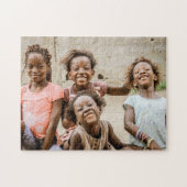Lächelnde Freunde afrikanischer Mädchen Puzzle (Horizontal)