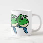 Lächelnde Frösche Jumbo-Tasse (Rechts)