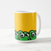 Lächelnde Frösche Kaffeetasse (VorderseiteRechts)