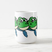 Lächelnde Frösche Kaffeetasse (Mittel)