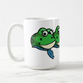 Lächelnde Frösche Kaffeetasse (Links)