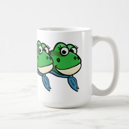 Lächelnde Frösche Kaffeetasse
