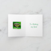 Lächelnde Froschkarte Karte (Innenseite)