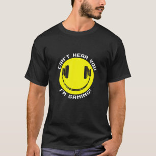 Lächelnde Gamer-Kopfhörer können dich nicht hören, T-Shirt
