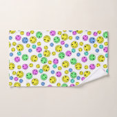 Lächelnde Gesichter B Badhandtuch Set (Handtuch)