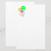 Lächelnde Gesichter Briefpapier (Vorne/Hinten)