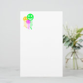 Lächelnde Gesichter Briefpapier (Stehend Vorderseite)