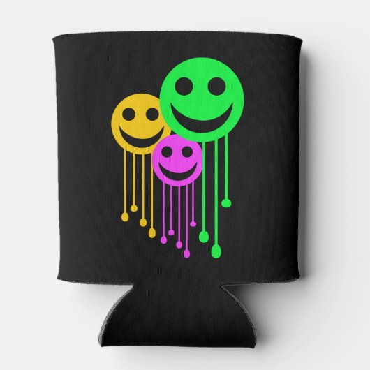 Lächelnde Gesichter Dosenkühler (Rückseite)