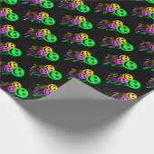 Lächelnde Gesichter Geschenkpapier (Ecke)