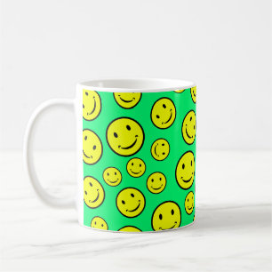 Lächelnde Gesichter Kaffeetasse
