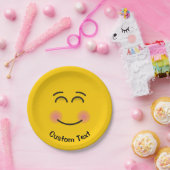 Lächelnde Gesichter mit lächelnder Augenopfplatte Pappteller (Party)