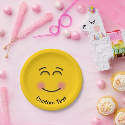 Lächelnde Gesichter mit lächelnder Augenopfplatte Pappteller (Party)