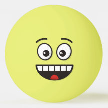Lächelnde Gesichter mit Open Mouth Ping-Pong Ball