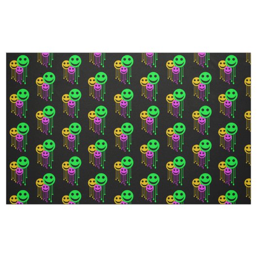 Lächelnde Gesichter Stoff (Fat Quarter (45,7 x 55,9 cm))
