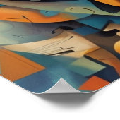 Lächelnde Gesichtskunst Poster (Ecke)