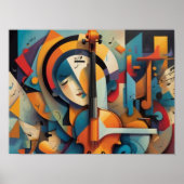 Lächelnde Gesichtskunst Poster (Vorne)