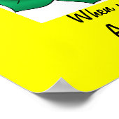 Lächelnde Gesichtsposter Poster (Ecke)