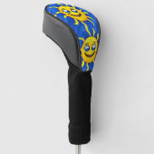 Lächelnde Gesichtssonne Sonne Golf Headcover (angewinkelt)