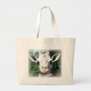 lächelnde Giraffe Jumbo Stoffbeutel