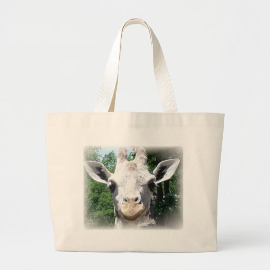 lächelnde Giraffe Jumbo Stoffbeutel (Vorne)