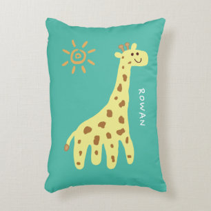 Lächelnde Giraffe-Kissen mit individuellem Akzent Dekokissen