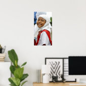 Lächelnde Girl Poster (Heimbüro)