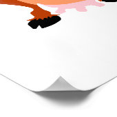 lächelnde glückliche Kuh Poster (Ecke)