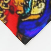 Lächelnde grafische Kunst-Fleece-Decke Buddhas Fleecedecke (Ecke)