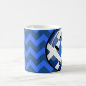 Lächelnde griechische Flagge Kaffeetasse (Mittel)