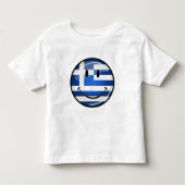 Lächelnde griechische Flagge Kleinkind T-shirt (Vorderseite)