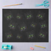 Lächelnde grüne Mit Augen Katze Seidenpapier (Basteln)