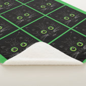 Lächelnde grüne Mit Augen Katze Sherpadecke (3/4)
