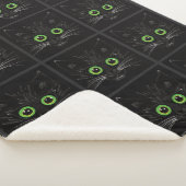 Lächelnde grüne Mit Augen Katze Sherpadecke (3/4)