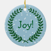 Lächelnde Guyana-Flaggen-Weihnachtsart Keramik Ornament (Hinten)