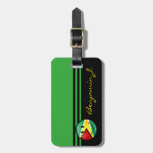 Lächelnde guyanische Flagge Gepäckanhänger (Vorderseite vertikal)