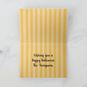 Lächelnde Halloween-Maisadenkarte Karte (Innenseite)