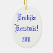 Lächelnde Holländerverzierung Keramikornament (Hinten)