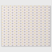 Lächelnde Honigbienen Rosa Geschenkpapier (Flach)