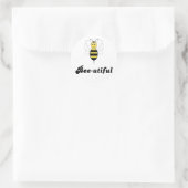 Lächelnde Hummelbiene Schöne Aufkleber (Tasche)