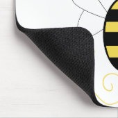 Lächelnde Hummelkönigin Bee Mousepad (Ecke)