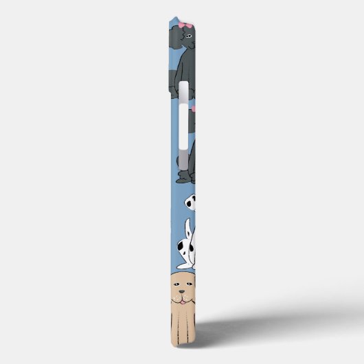 Lächelnde Hunde Case-Mate iPhone Hülle (Rückseite / Links)