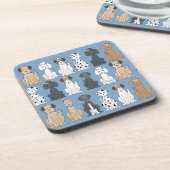 Lächelnde Hunde Getränkeuntersetzer (Linke Seite)