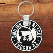 Lächelnde Hunde-Rettung Schlüsselanhänger (Vorderseite)